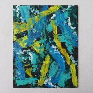 Original Acrylic Painting on Canvas Board, 11" x 14" Signed 2020